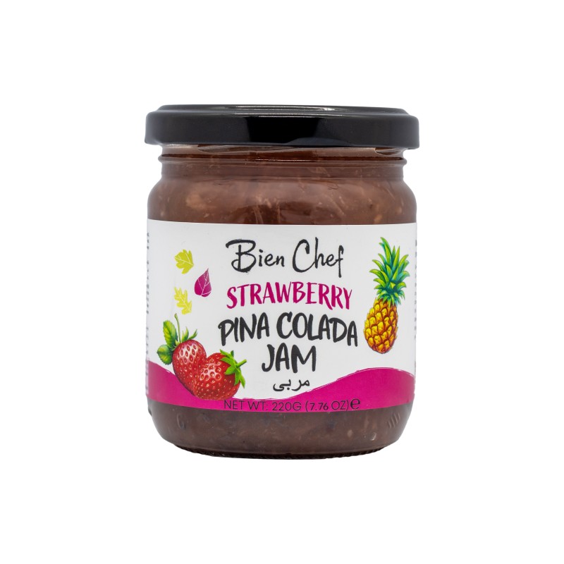 BIEN CHEF STRAWBERRY PINA COLADA JAM 12/220G BIEN CHEF STRAWBERRY PINA COLADA JAM 12/220G