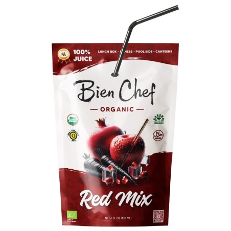 BIEN CHEF ORGANIC RED MIX 100% JUICE 12/178ML